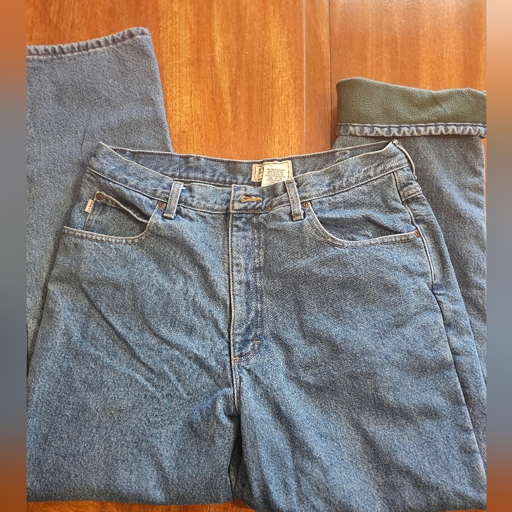 L.L. Bean Men's Insulated Jeans - Picture 3 of 4